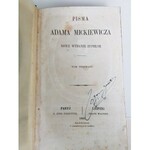 Mickiewicz Adam PISMA t.1-6 Paryż PIERWODRUKI