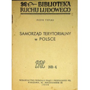 TYPIAK Piotr – Samorząd terytorialny w Polsce.