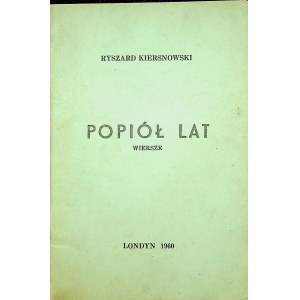 Kiersnowski Ryszard POPIÓŁ LAT