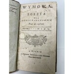 Wymowa i poezya dla szkół narodowych. Wilno 1792 r.