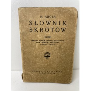 M. Arcta Słownik skrótów, 1928