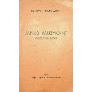 Sienkiewicz Henryk JANKO MUZYKANT/MODLITWA LASU