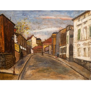 Nathan Grunsweigh (1883 Kraków - 1956 Paryż), Rue Mongenot w Saint-Mandé jesienią