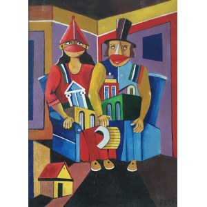 Feliks Smolinski (1947 - 2017), Portrait of a Sitting Couple