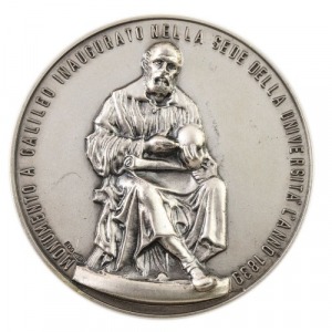 MEDAL, UNIWERSYTET W PIZIE, POMNIK GALILEUSZA, 1939