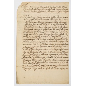 LIST KRÓLOWEJ MARII KAZIMIERY, 19.01.1697