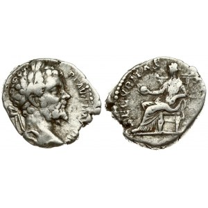 Roman Empire 1 Denarius Septimius Severus  AD 193-211. Roma. Laureate head right ...