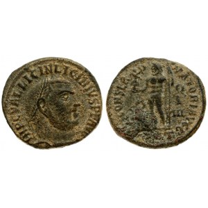 Roman Empire 1 Nummus  Licinius I 308-324. Antioch. AD 313-4. IMP C VAL LICIN LICINIVS P F AVG laureate head right ...