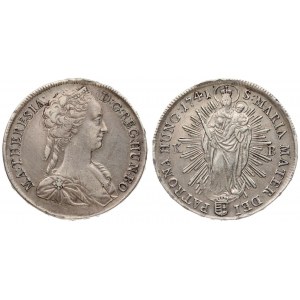 Austria Hungary 1 Thaler 1741 KB Kremnica. Maria Theresia(1740-1780). Averse: Diademed; youthful bust to the right...
