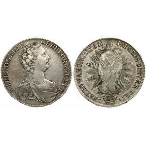 Austria Hungary 1 Thaler 1758 KB Maria Theresia (1740-1780). Averse: Younger bust right. Averse Legend: M • THER • D...