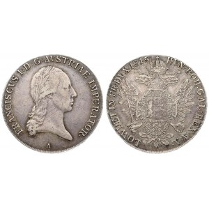 Austria 1 Thaler 1815 A Vienna. Franz II (1804-1835). Averse.: Laureate head right. Reverse...