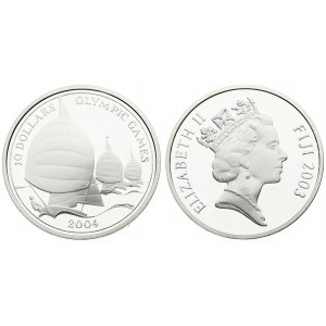 Fiji 10 Dollars 2003 XXVIII Summer Olympics - Athens 2004. Averse: Crowned head right. Averse Legend: ELIZABETH II ...