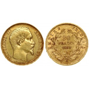 France 20 Francs 1858 A Napoleon III(1852-1870). Averse: Head right. Averse Legend: NAPOLEON III EMPEREUR. Reverse...