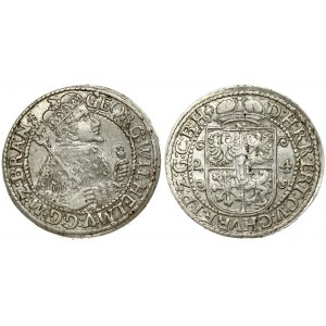 Germany Brandenburg-Prussia 1 Ort 1624 Georg Wilhelm(1619–1640). Averse: Georg Wilhelm to the right; holding scepter...