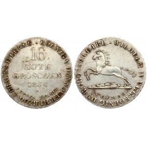 Germany Hannover 16 Gute Groschen 1834 A  Wilhelm IV(1830-1837). Averse: With W on ledge. Reverse...