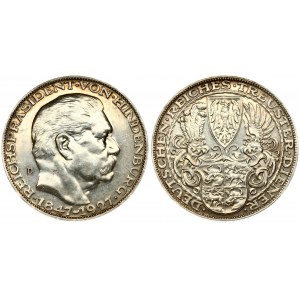 Germany Weimar Republic Medal 1927. Minted on the occasion of Paul von Hindenburg's 80th birthday 1927 D. Munich...