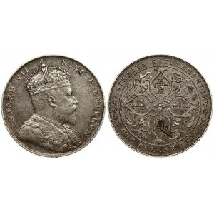 Great Britain Straits Settlements 1 Dollar 1908 Edward VII(1901-1910). Averse: Crowned bust right. Reverse...