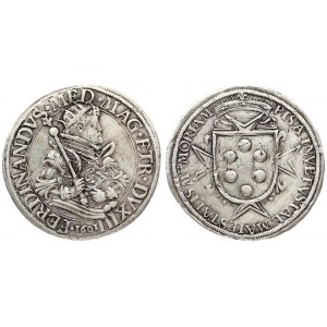 Italy PISA 1 Thaler 1601 Ferdinando I de’ Medici(1587-1609) Pisa mint. Dated 1601. Averse:  Crowned and armored half...