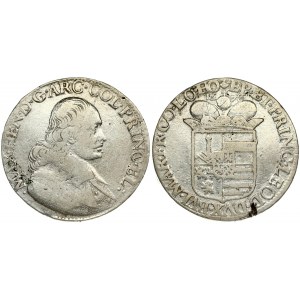 Liege 1 Patagon 1678 Maximilian Henry(1650-1688). Averse: Bust of Maximilian Henry right. Averse Legend: MAX • H(EA...
