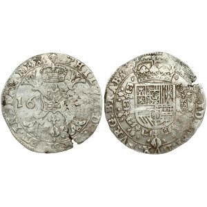 Spanish Netherlands BRABANT 1 Patagon 163? Brussels. Philip IV(1621-1665). Averse...