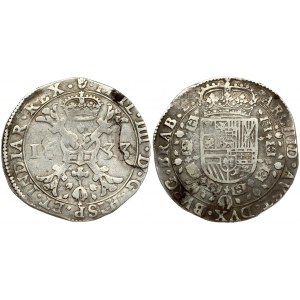 Spanish Netherlands BRABANT 1 Patagon 1633 Antwerp. Philip IV(1621-1665). Averse...