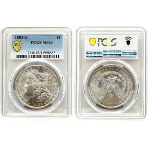 USA 1 Dollar 1883 O 'Morgan Dollar' New Orleans. Averse: Liberty head; facing left. Lettering...
