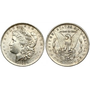 USA 1 Dollar 1884 'Morgan Dollar' O New Orleans. Averse: Liberty head; facing left. Lettering: E·PLURIBUS·UNUM LIBERTY...