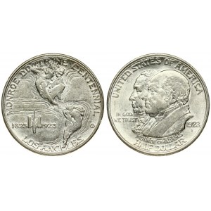 USA ½ Dollar 1923  Monroe Doctrine Centennial. Averse: Portraits of James Monroe and John Quincy Adams...
