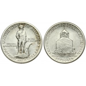 USA ½ Dollar 1925 Lexington-Concord Sesquicentennial. Averse...