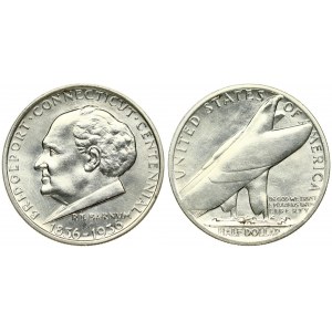 USA ½ Dollar 1936 100th Anniversary of Bridgeport. Averse: Phineas Taylor Barnum facing left. Lettering...