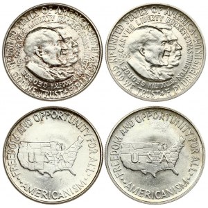 USA  ½ Dollar 1952 & 1953 Washington-Carver. Averse: Washington and Carver...