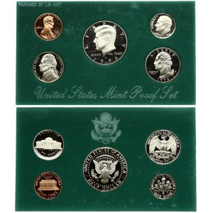 USA 1-50 Cents Coin Set 1996 United States Mint Proof Set. Copper plated zinc. Copper-nickel. Copper-nickel clad copper...