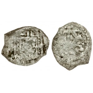 Lithuania 1 Denar (1440-1492) Casimir IV Jagiellon(1440-1492).  Ghotic 'L' to righ of  the central pillar; 'N...