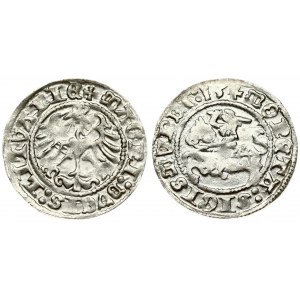 Lithuania 1/2 Grosz 1513 Vilnius. Sigismund I the Old (1506-1548). Averse Lettering: MONETA: SIGISMVNDI: 1513 +...