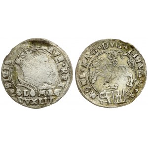 Lithuania 1 Grosz 1546 Vilnius. Sigismund II Augustus (1545-1572). Averse: Crowned bust facing right. Reverse...