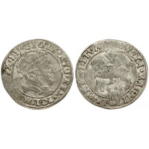 Lithuania 1 Grosz 1546 Vilnius. Sigismund II Augustus (1545-1572). Averse: Crowned bust facing right. Reverse...