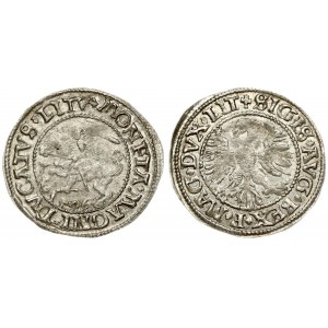 Lithuania 1/2 Grosz 1546 Vilnius. Sigismund II Augustus (1545-1572). Averse Lettering: SIGIS AVG REX PO MAG DVX LIT...