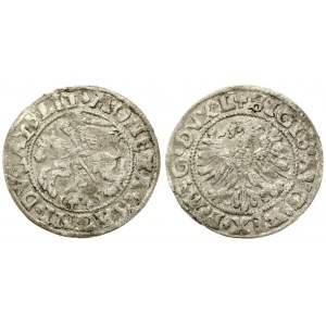 Lithuania 1/2 Grosz 1546 Vilnius. Sigismund II Augustus (1545-1572). Averse Lettering: SIGIS AVG REX PO MAG DVX L...