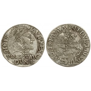 Lithuania 1 Grosz 1547 Vilnius. Sigismund II Augustus (1545-1572). Averse: Crowned bust facing right. Reverse...