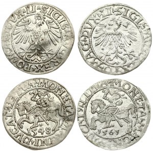Lithuania 1/2 Grosz 1548 & 1561 Vilnius. Sigismund II Augustus (1545-1572) - Lithuanian coins Vilnius...