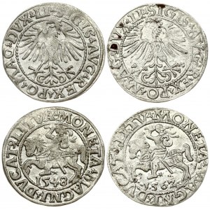 Lithuania 1/2 Grosz 1548 & 1562 Vilnius. Sigismund II Augustus (1545-1572) - Lithuanian coins Vilnius...