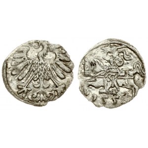 Lithuania 1 Denar 1558 Vilnius. Sigismund II Augustus (1545-1572) - Lithuanian coins Vilnius. Reverse Lettering: 1558...