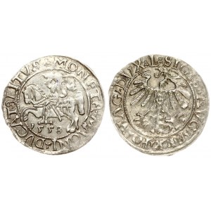 Lithuania 1/2 Grosz 1558 Vilnius. Sigismund II Augustus (1545-1572) - Lithuanian coins; 1/2 grosz 1558; Vilnius...