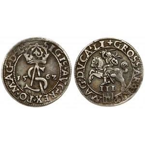 Lithuania 3 Groszy 1562 Vilnius. Sigismund II Augustus (1545-1572) - Lithuanian coins 1562 Vilnius...