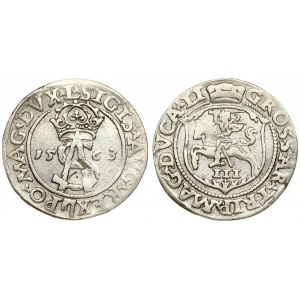 Lithuania 3 Groszy 1563 Vilnius. Sigismund II Augustus (1545-1572) - Lithuanian coins Vilnius; variety ...