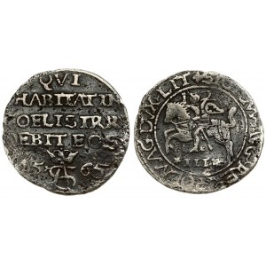 Lithuania 3 Groszy 1565 Vilnius. Sigismund II Augustus (1545-1572) triple mocking 1565; Wilno or Tykocin; Averse...