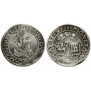 Lithuania 4 Groszy 1565 Vilnius. Sigismund II Augustus (1545-1572) Averse...