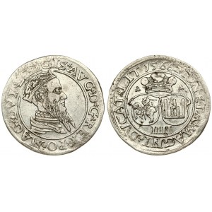 Lithuania 4 Groszy 1566 Vilnius. Averse: Crowned bust of Sigismund August of Poland to the right. Lettering: .SIGIS.AVG...