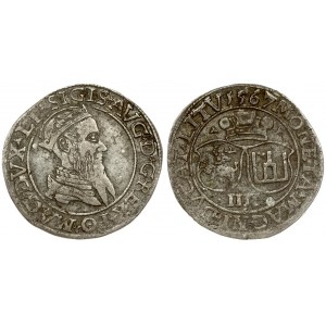 Lithuania 4 Groszy 1567 Vilnius. Sigismund II Augustus (1545-1572) Averse...