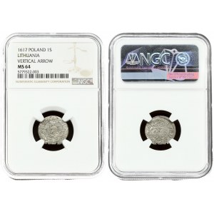 Lithuania 1 Solidus 1617 Vilnius. Sigismund III Vasa (1587-1632) - Lithuanian coins Vilnius...
